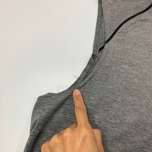 Nike Pro Tank Top Mens XL Extra Large Fitted Grey Heather Training Dri Fit - Picture 4 of 13